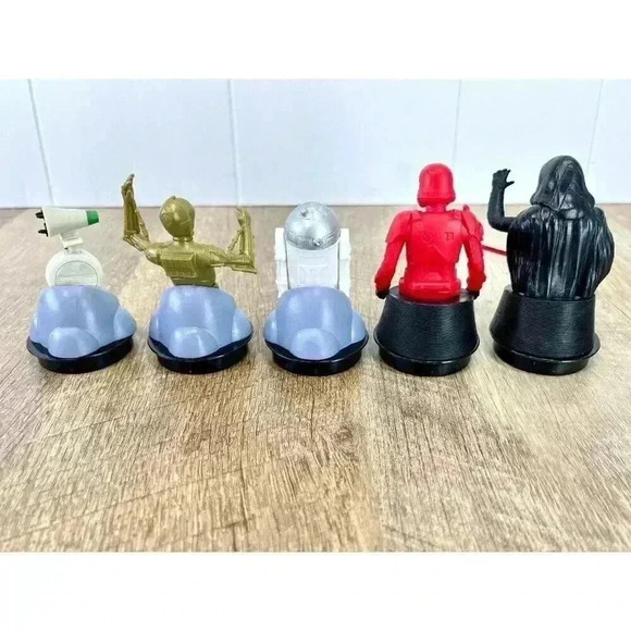 x5 Star Wars The Rise of Skywalker Movie Theater Cup Toppers Cake Figure Bust - Picture 4 of 6